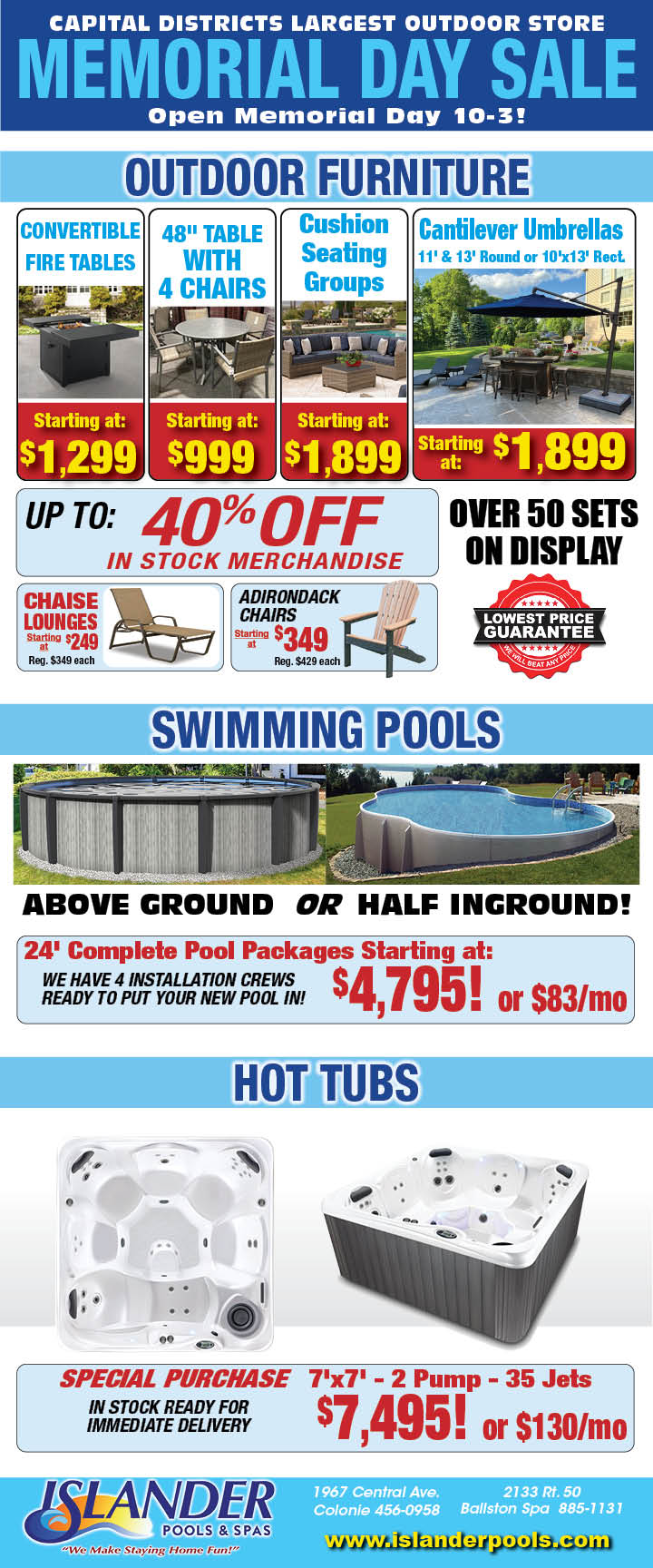 2025 Memorial Day Sale Ad