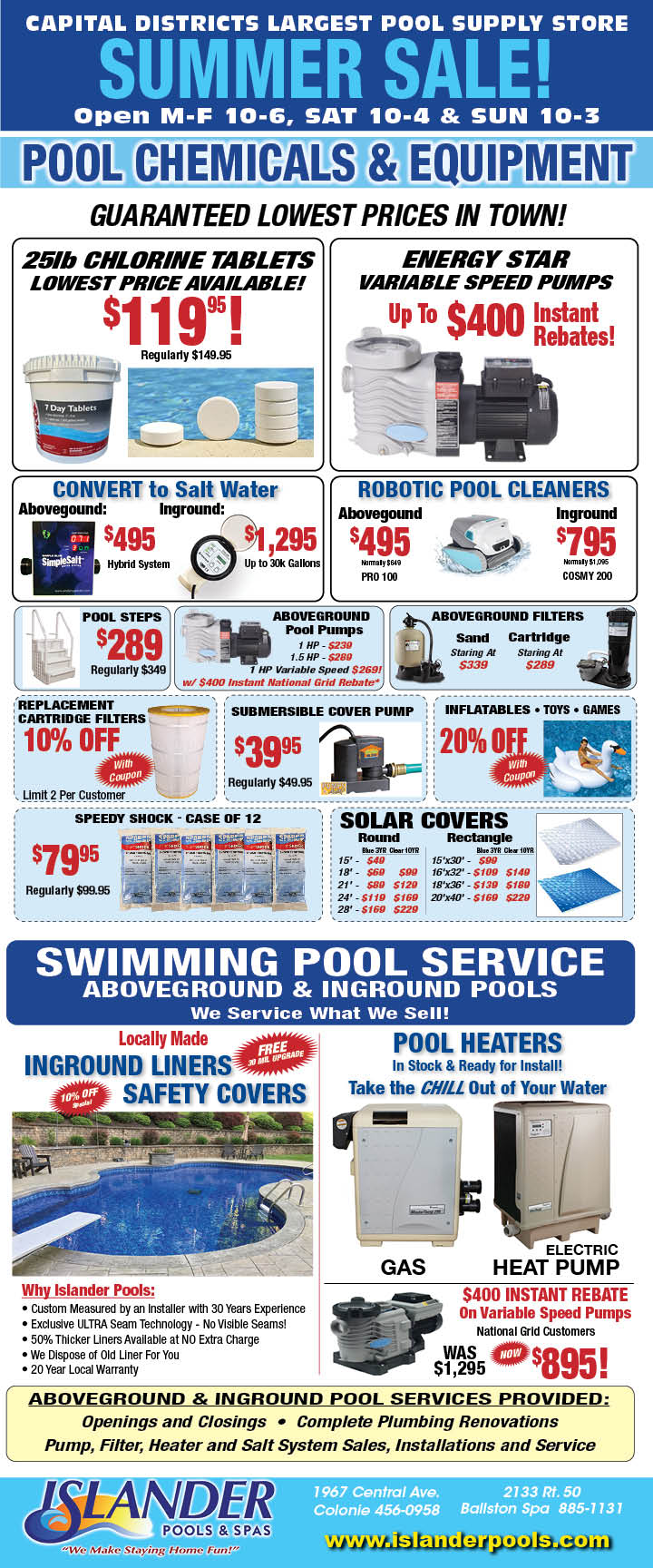 Islander Pools Summer Sale