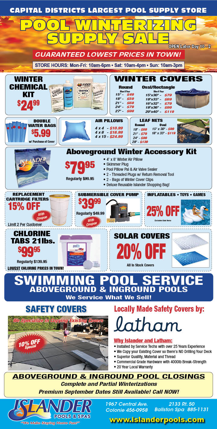 Pool Winter Accessory Sale