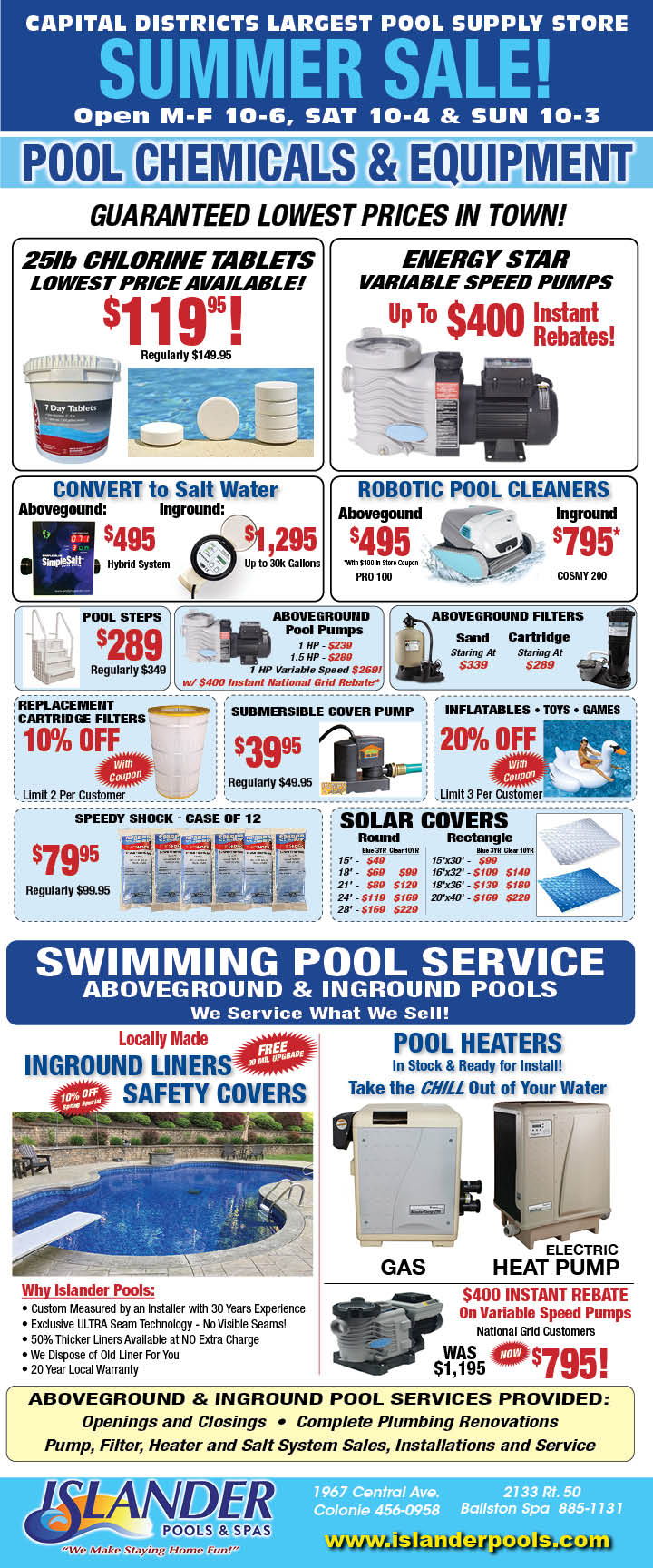 Islander Pools Summer Sale